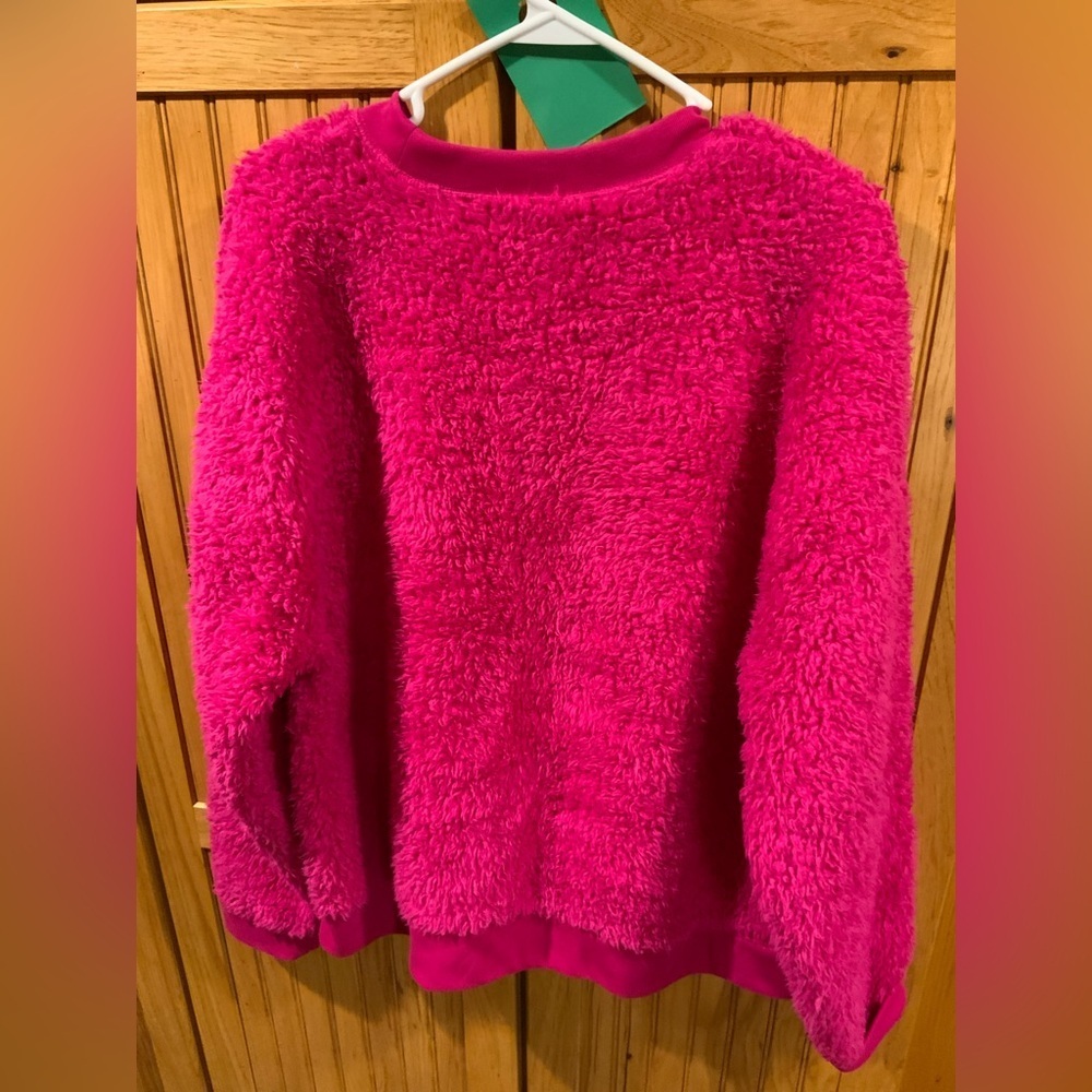 Secret Treasures Fuzzy Pink Sweater - Picture 2 of 3